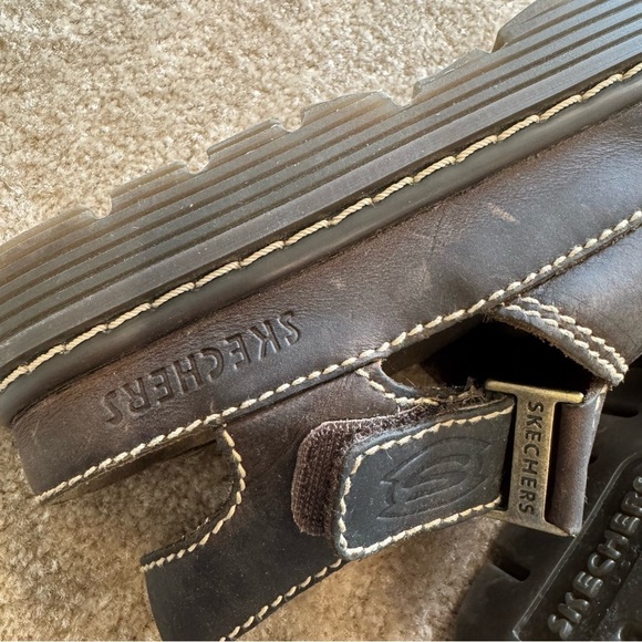 Vintage Sketchers Strap Leather Sandals Y2K Jammers Chunky 11 Men’s main image 10